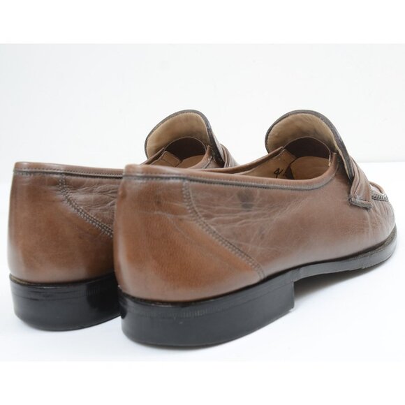 VTG Bally of Switzerland Men\'s 8 Leather Slip On Loafer Office Preppy Shoes Old